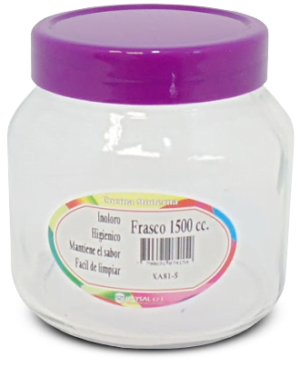 FRASCO 1500cc TAPA COLOR