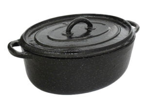 CACEROLA FUND ENLOZ OVAL C/TAPA x 4.5L