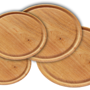 PLATO MADERA 22cm ALGARROBO