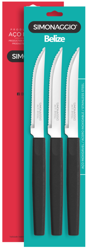BLx3 Belize NEGRO CUCHILLO M/PLASTICO