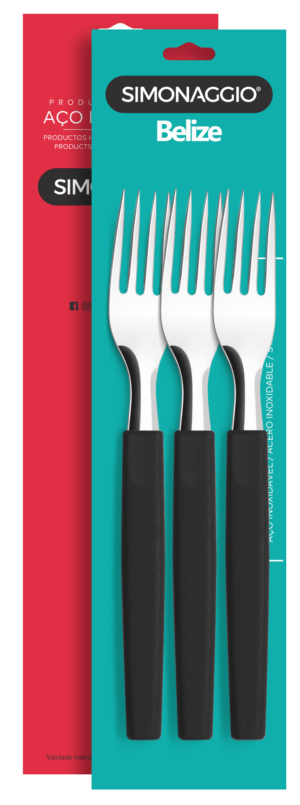 BLx3 Belize NEGRO TENEDOR M/PLASTICO