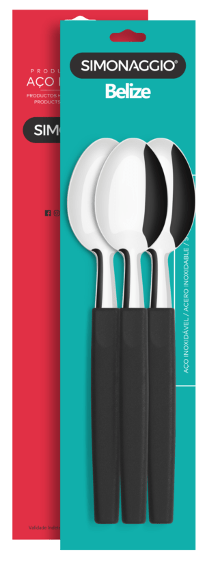 BLx3 Belize NEGRO CUCHARA M/PLASTICO