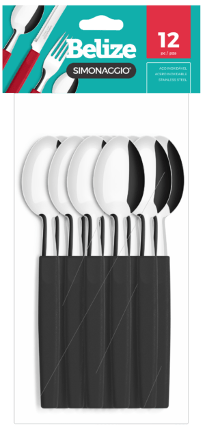BLx12 Belize NEGRO TENEDOR M/PLAST