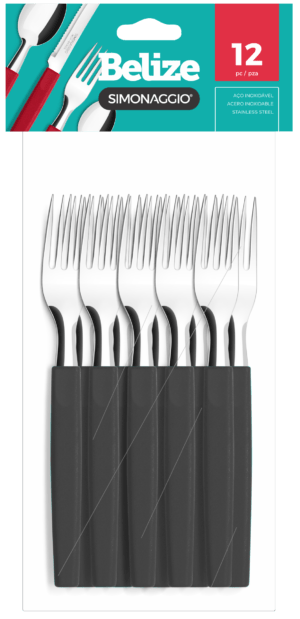 BLx12 Belize NEGRO CUCHARA M/PLAST