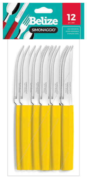 BLx12 Belize AMARILLO CUCHILLO M/PLAST