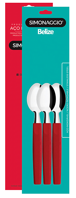 BLx3 Belize ROJO CUCHARA TE M/PLAST