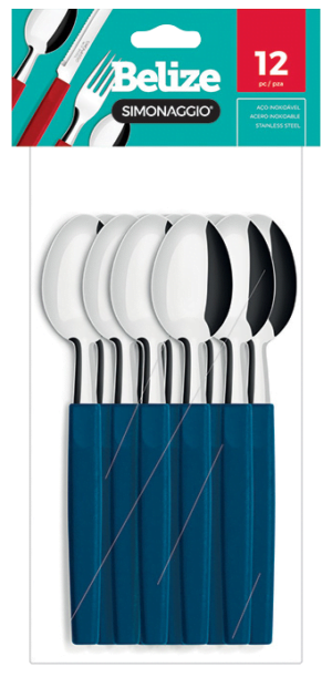 BLx12 Belize AZUL CUCHARA M/PLAST