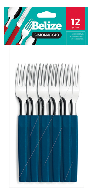 BLx12 Belize AZUL TENEDOR M/PLAST