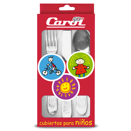 JGO CUBIERTOS x3 ACERO OSITOS