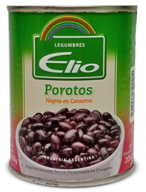 ELIO POROTO NEGRO SECO REMOJADO 24x350g