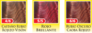 KIT Nº 4/6 CASTAÑO RUBIO ROJIZO VISON